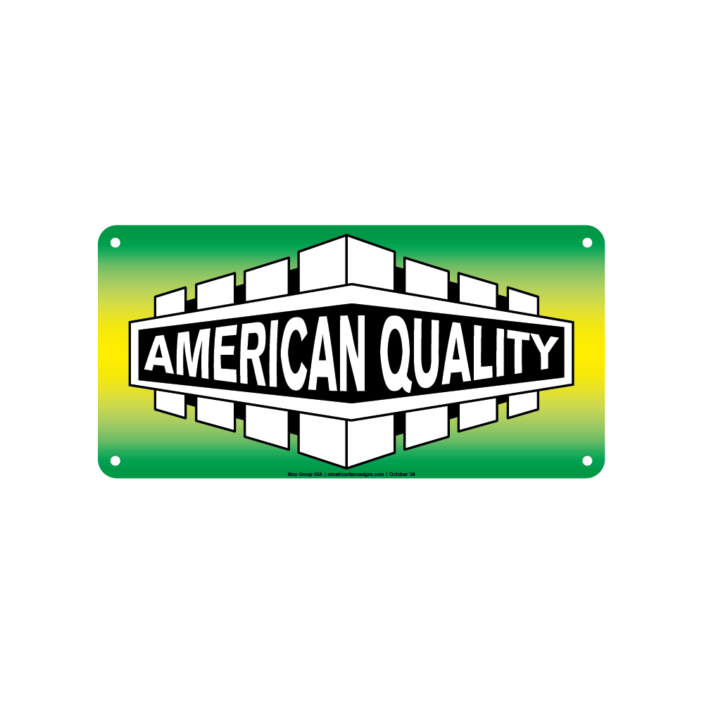 american quality fence signs