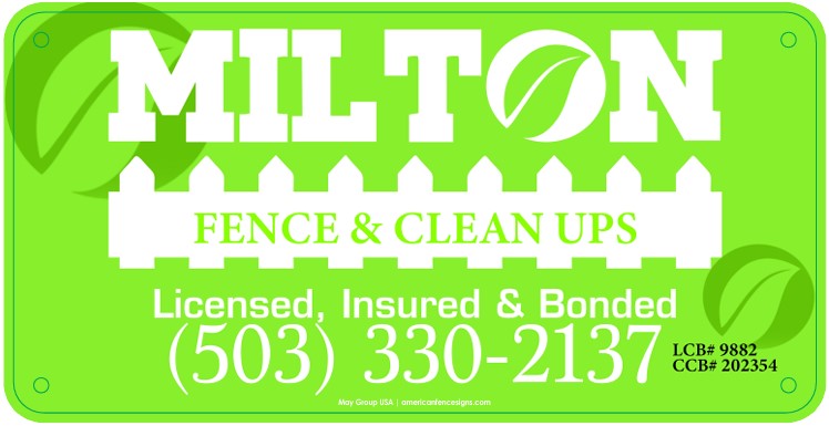 Milton Fence & Cleanup 10x5
