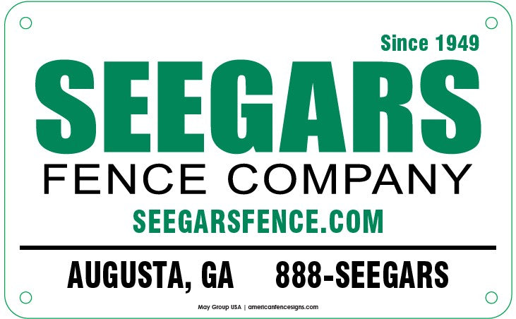 Custom Fence - Seegars Fence Company 8x5