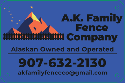 Custom Fence Sign - AK Family Fence 6x4