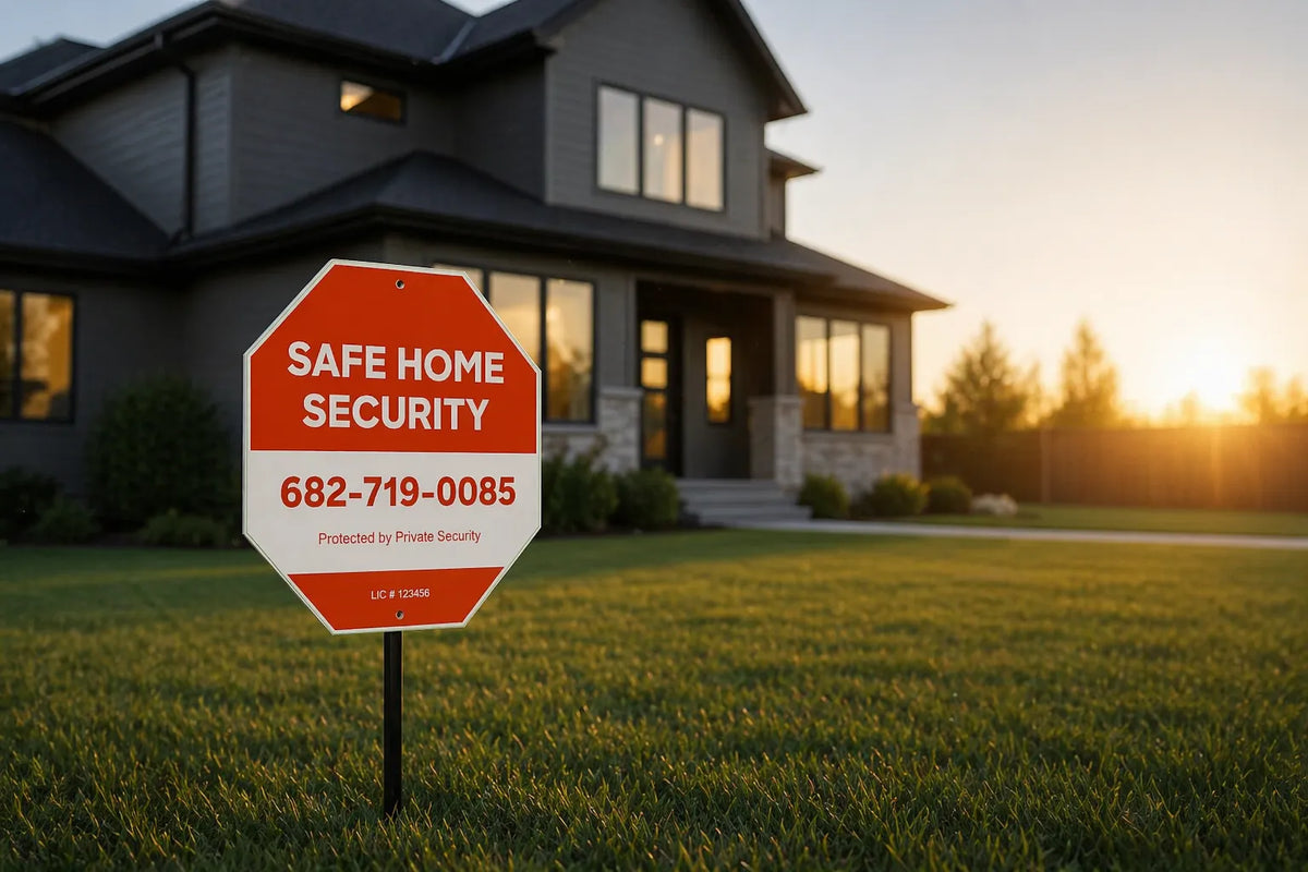 Security Building Sign Custom Outdoor Signs | Order Fence Signs & Security Signs from TX ...